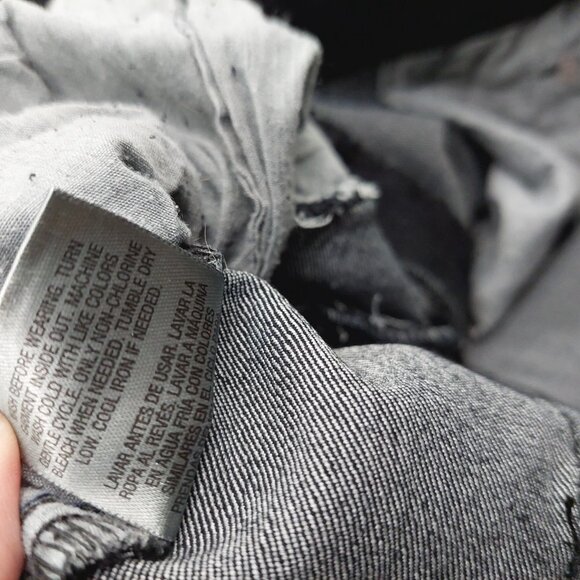 Metaphor Black Jeans Size 14 Faux Zipper Pockets - Picture 9 of 9